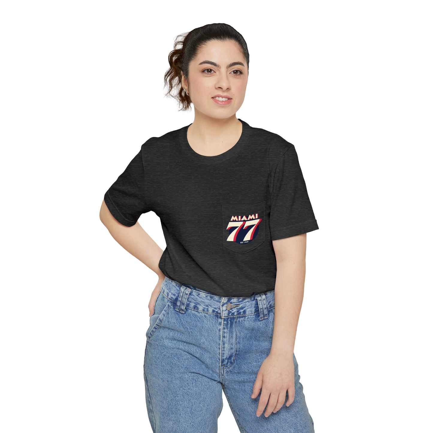 Miami 77 - Unisex Pocket T-shirt