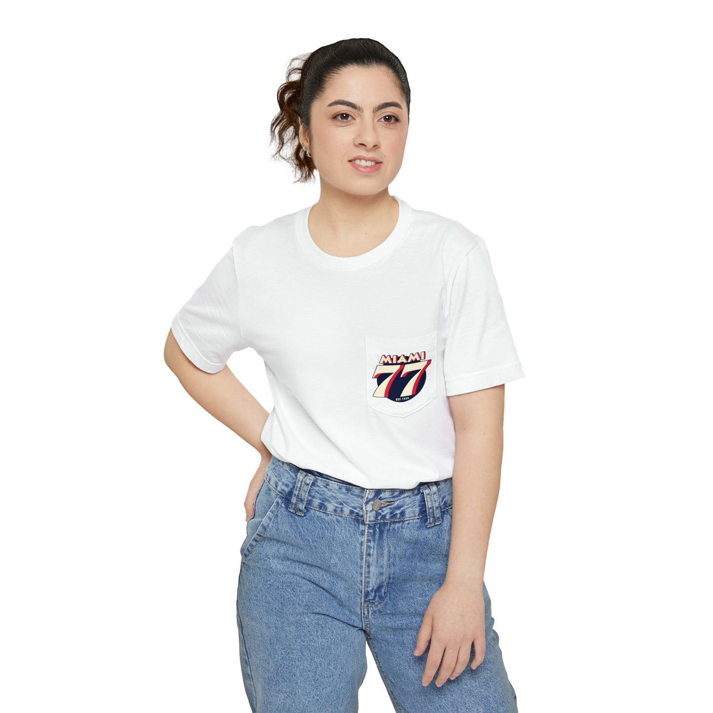 Miami 77 - Unisex Pocket T-shirt